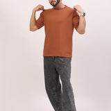 Mocha Brown Oversiz’d Tee