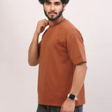 Mocha Brown Oversiz’d Tee