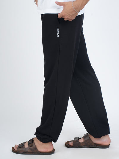 Classic Black Knitted Air Jogger