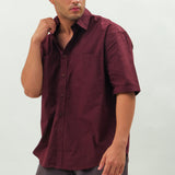 Wineberry Delight Oversized Shirt