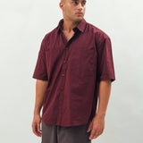 Wineberry Delight Oversized Shirt