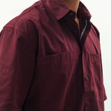 Wineberry Delight Oversized Shirt