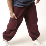 Wine Parachute Pant