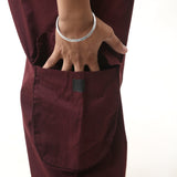 Wine Parachute Pant