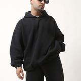 DEEP BLACK OVERSIZED HOODIE