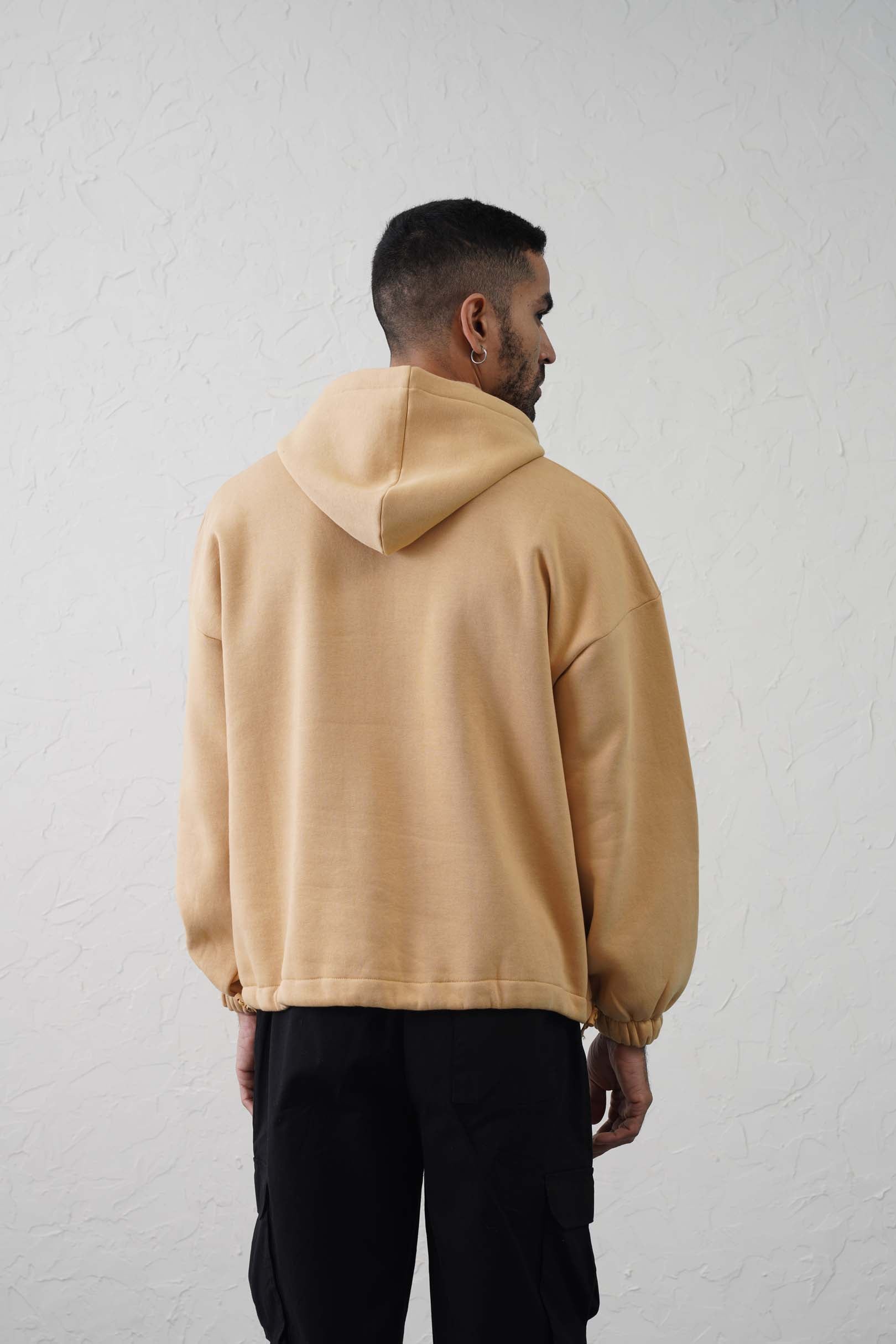 Beige hotsell fleece hoodie