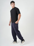 Midnight Navy Fleece Air Jogger