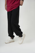 Black Knitted Air Jogger