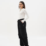 Women NOMAD Black Parachute Pants