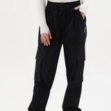 Women NOMAD Black Parachute Pants