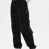 Women NOMAD Black Parachute Pants