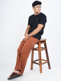 Coffee Brown Knitted AERO Pant