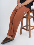 Coffee Brown Knitted AERO Pant
