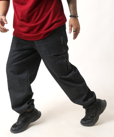 Meta Black Denim Air Jogger