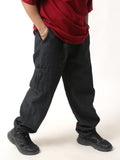 Meta Black Denim Air Jogger